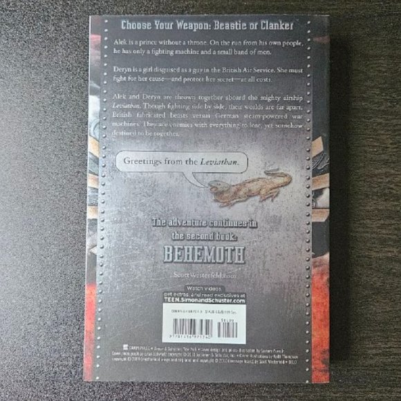 4/$20 Leviathan by Scott Westerfeld - Paperback - Picture 5 of 5